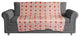 Folk Lattice Pattern in Red Fleece Blanket