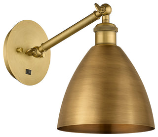 Innovations 317-1W-BB-MBD-75-BB-LED 1-Light Sconce, Brushed Brass