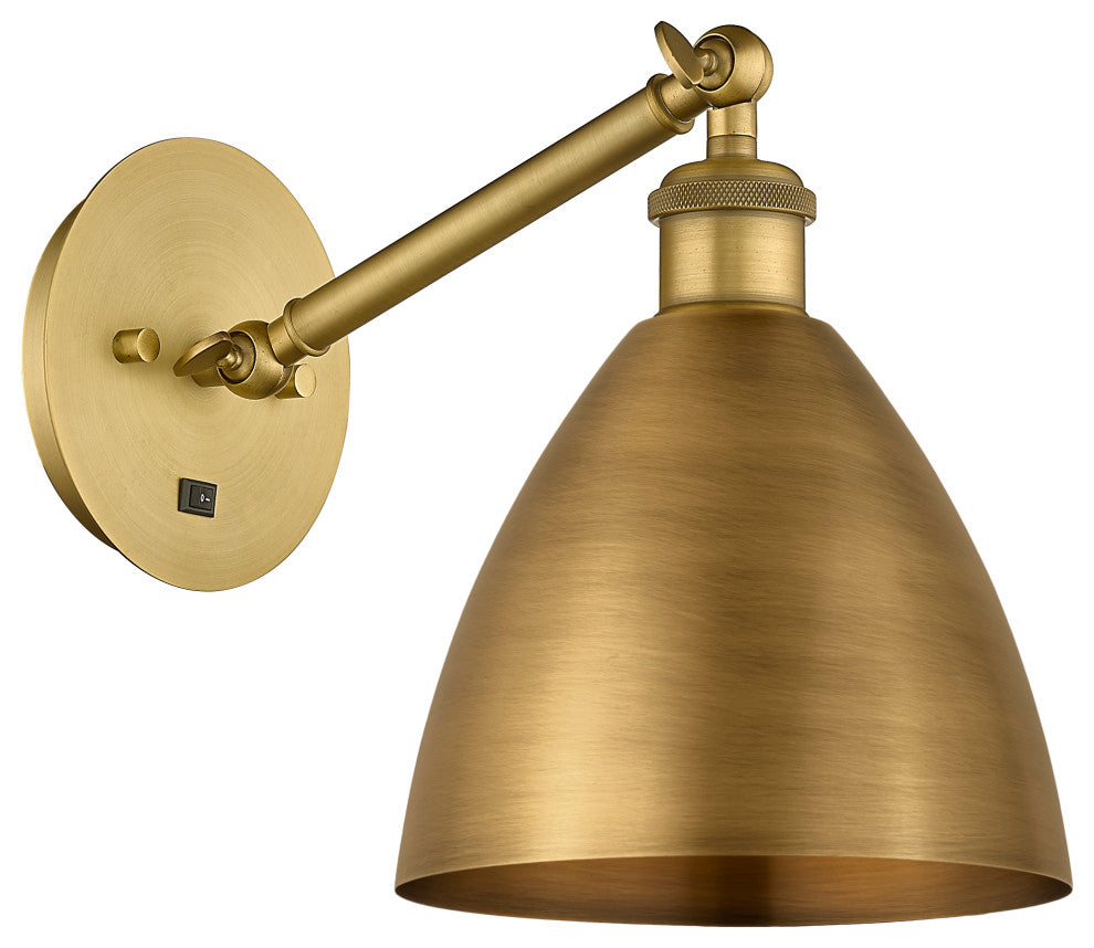 Innovations 317-1W-BB-MBD-75-BB-LED 1-Light Sconce, Brushed Brass