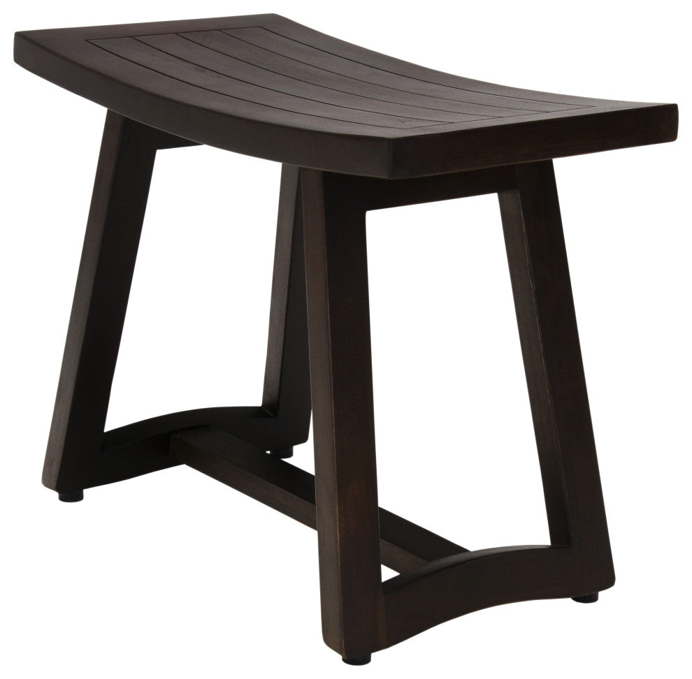 Patented 24" Asia Buru Mocha-Shield Teak Shower Bench