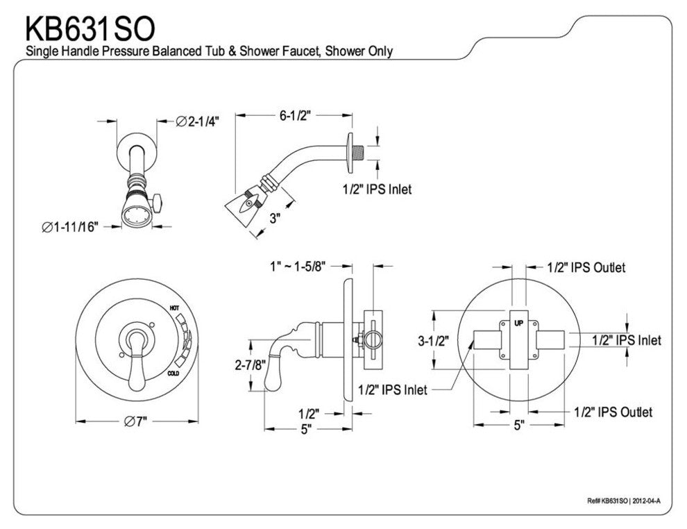 Magellan Single Handle Shower Faucet