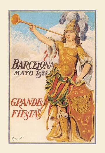 Barcelona Mayo - Paper Poster 20" x 30"