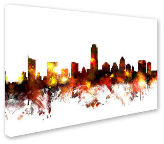 "Austin, Texas Skyline III" Canvas Art by Michael Tompsett