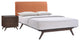 Modway Tracy 2 Piece Queen Bedroom Set, Cappuccino Orange