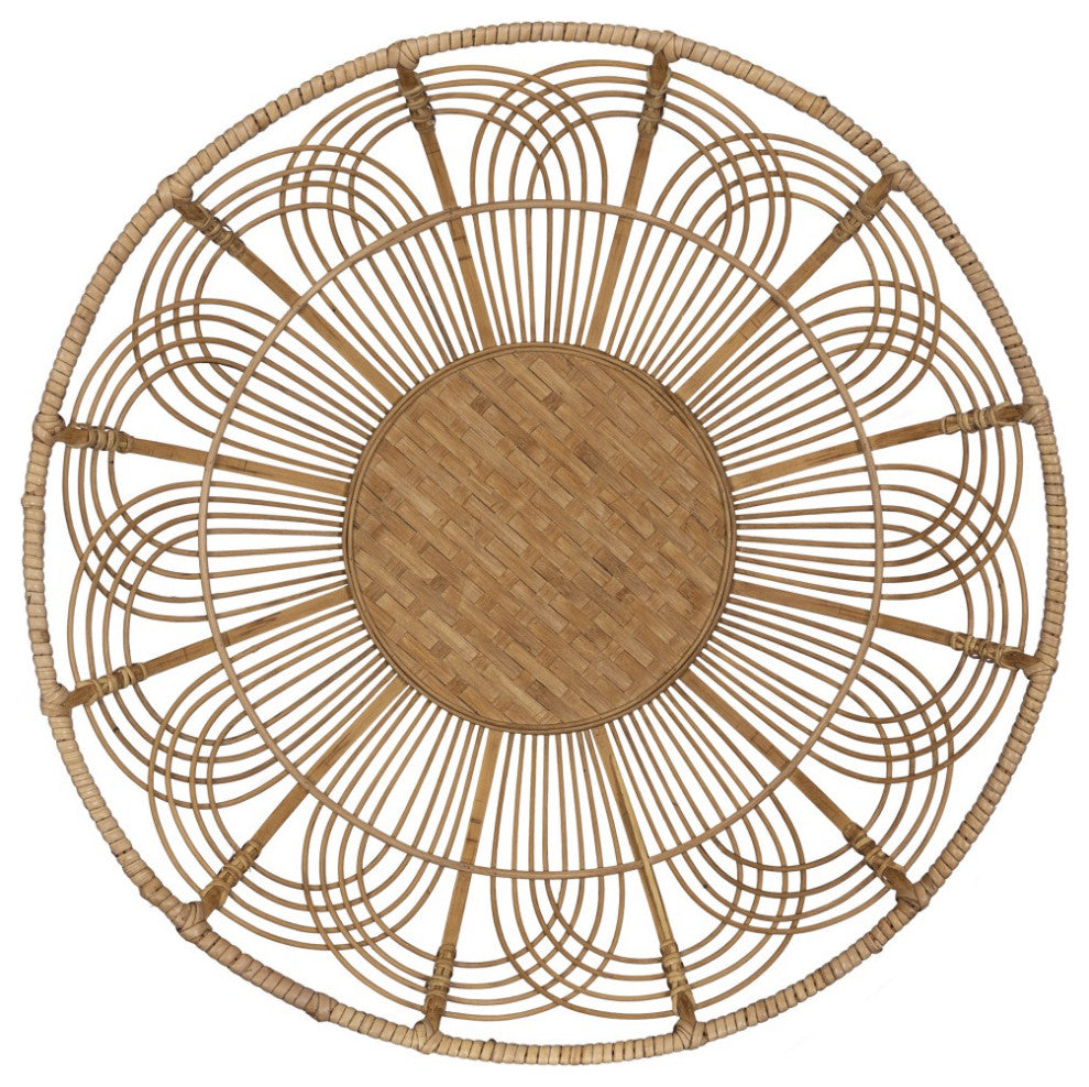 Jumbo Bohemian Bamboo Decorative Wall Basket