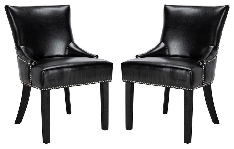 Lotus 19'H Kd Side Chair (Set Of 2) - Silver Nail Heads, Mcr4700C-Set2