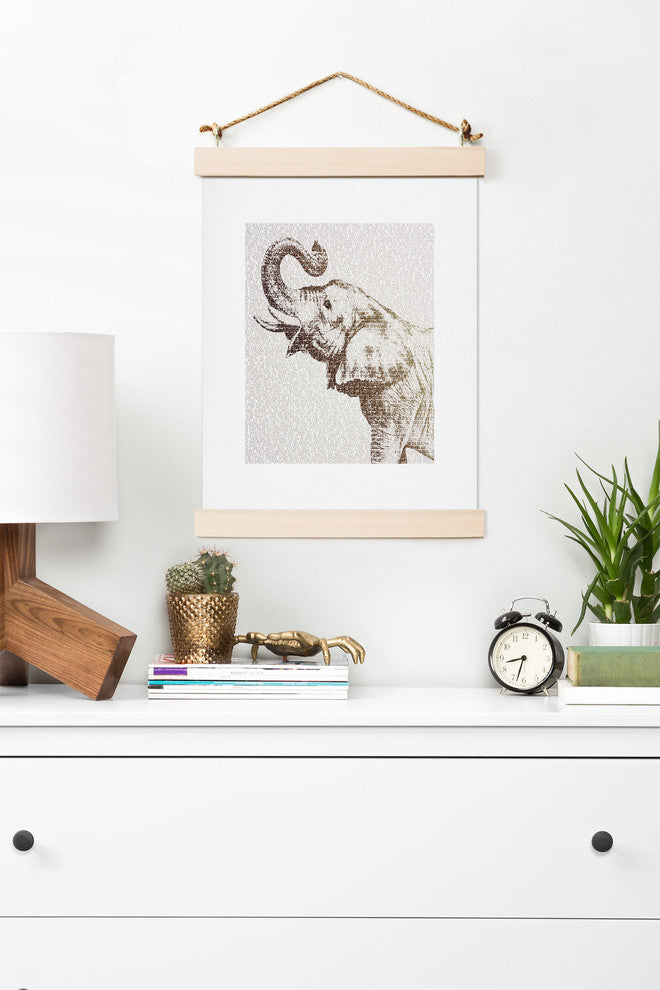 Deny Designs Belle13 The Wisest Elephant Art Print