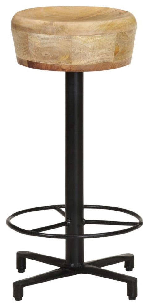 Vidaxl Bar Stools 2-Piece 26" Solid Mango Wood