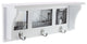 Kiera Grace Riley Wall Shelf and Picture Collage With 3 Hooks, White