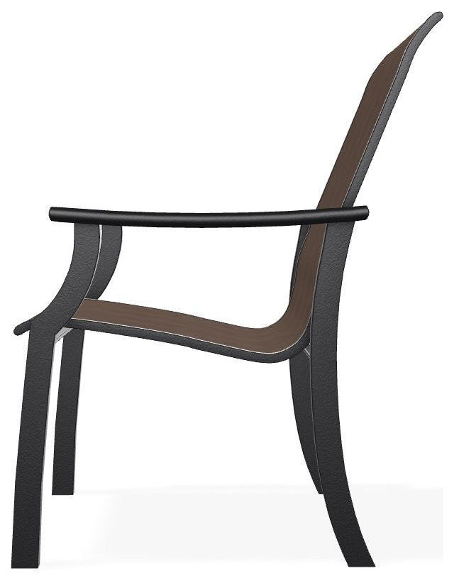 St. Catherine Sling Outdoor Armchair, Mocha/Black