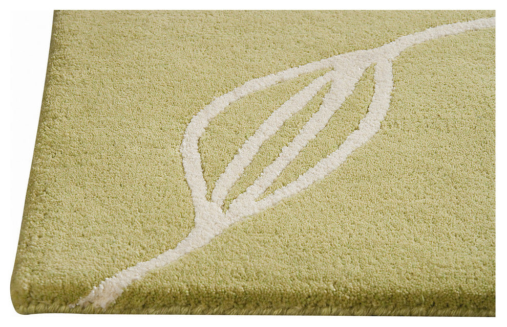Hand Tufted Green Wool Area Rug