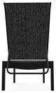 Leeward Sling Stackable Outdoor Chaise Lounge, Augustine Shadow/Black