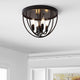 Peter 13.75" Metal Led Flush Mount, Oil Rubbed Bronze