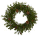 Nearly Natural 18ï¿½ Alpine Pine and Pine Cone Artificial Wreath