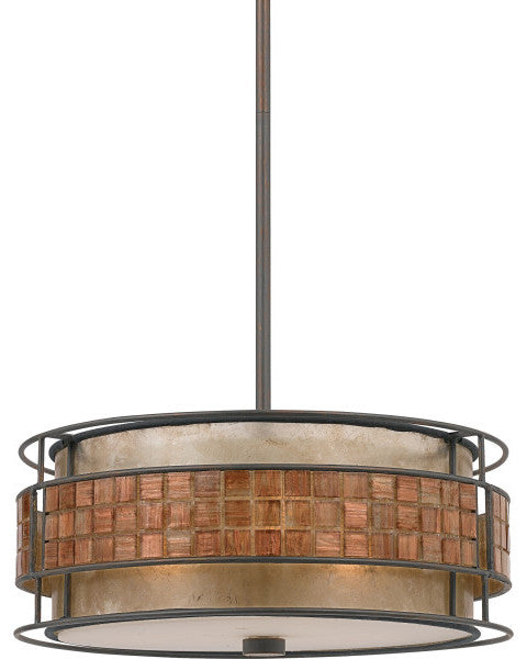 Quoizel MC842CRC Three Light Pendant Laguna Renaissance Copper