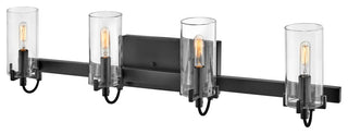 Hinkley Ryden Large Four Light Vanity, Black