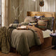 Highland Lodge Olive Brown Rustic Bedding 5 Piece Comforter Set, Full
