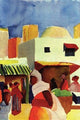 Market in Algiers - Gallery Wrapped Canvas Art 28" x 42"