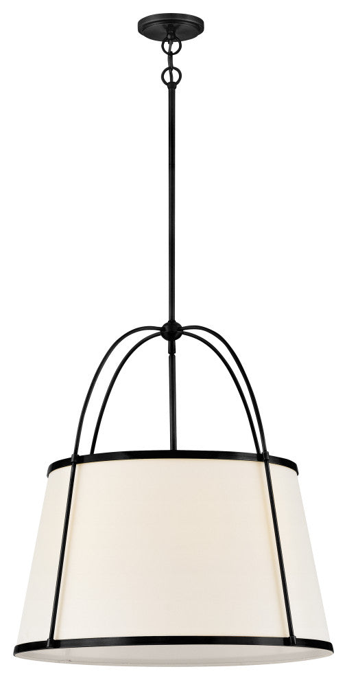 Hinkley Clarke Medium Drum Chandelier, Black