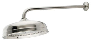 Victorian 10" Shower Head with 17" Shower Arm, Satin Nickel