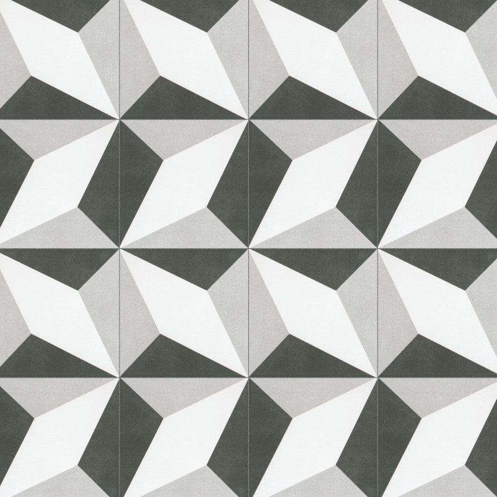 Twenties Ceramic Floor and Wall Tile, Diamond