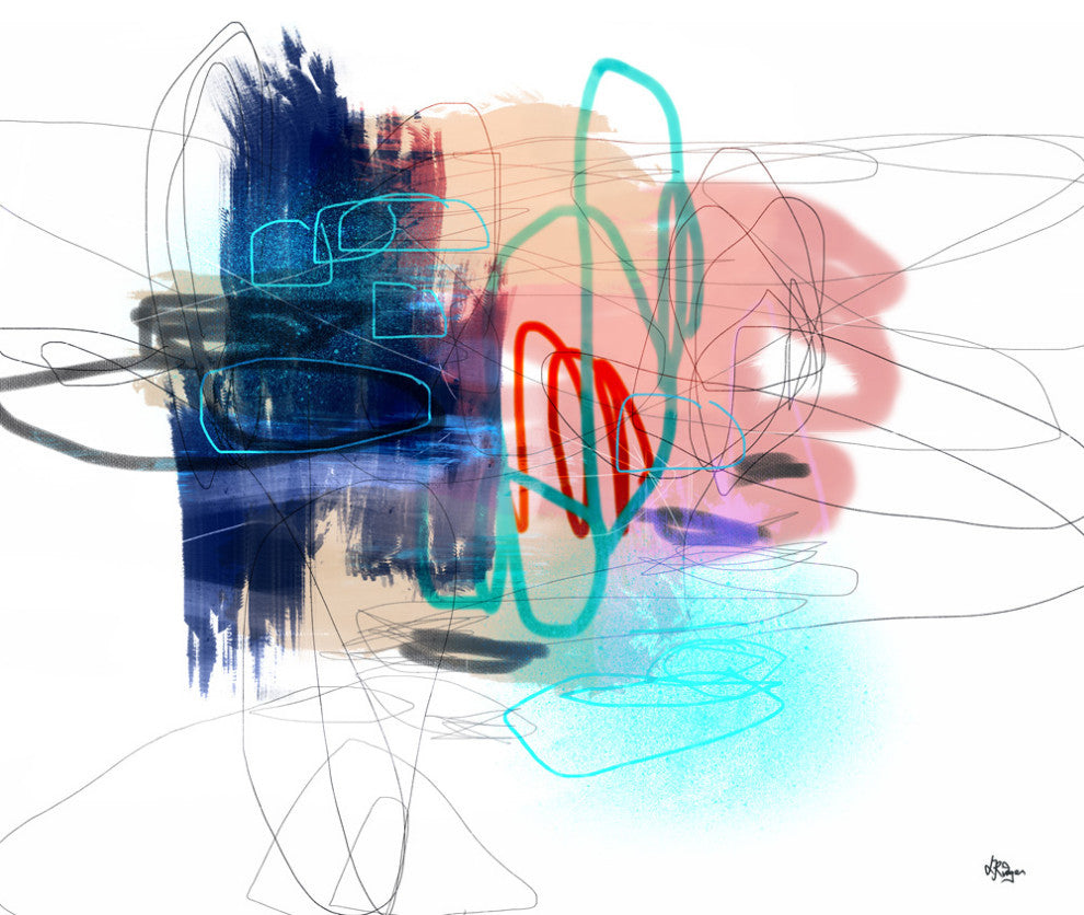 Loving Life III - 84 x 84 by Lisa Ridgers