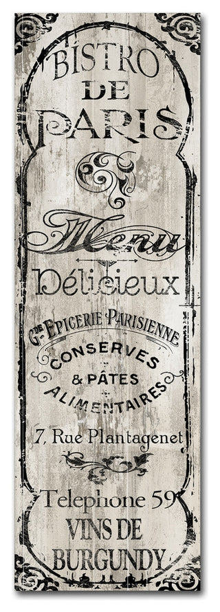 Color Bakery 'Paris Bistro II' Canvas Art, 8x24