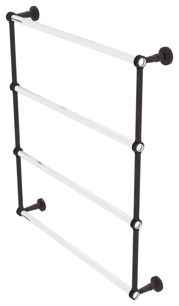 Pacific Beach 4 Tier 30" Ladder Towel Bar with Dotted Accents, Venetian Bronze