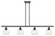 Innovations 516-4I-BK-G124-6-LED 4 Light 48" Island Light, Matte Black