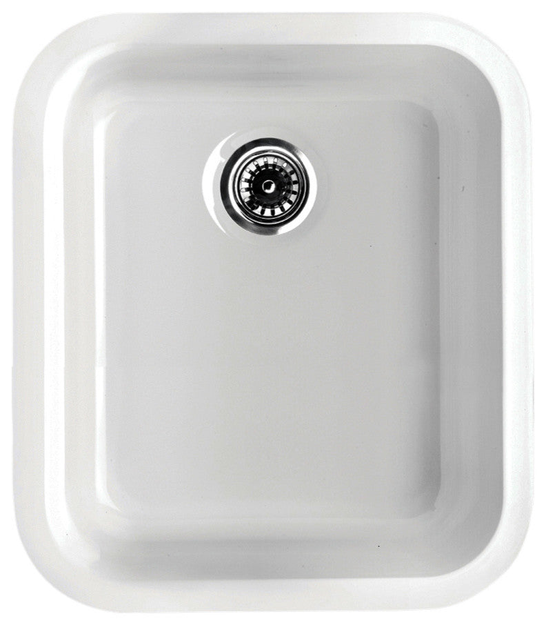 Elementhaus Fireclay Rectangular Drop-In/Undermount Sink