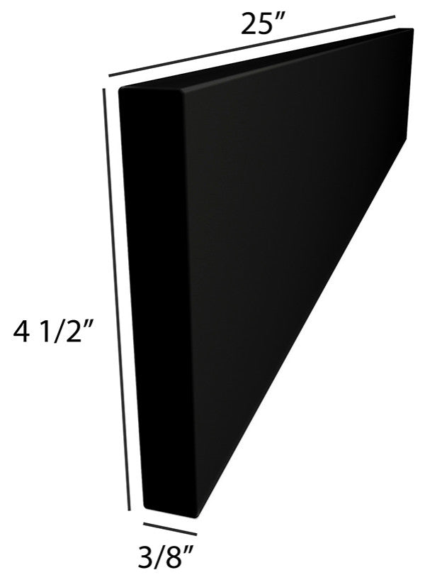 Dyconn Faucet True Solid Surface Backsplash, 25" Backsplash