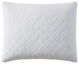 Stonewashed Cotton Gauze Pillow Sham, 1PC, Vintage White, King