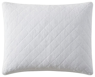 Stonewashed Cotton Gauze Pillow Sham, 1PC, Vintage White, King
