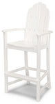 Polywood Classic Adirondack Bar Chair, White