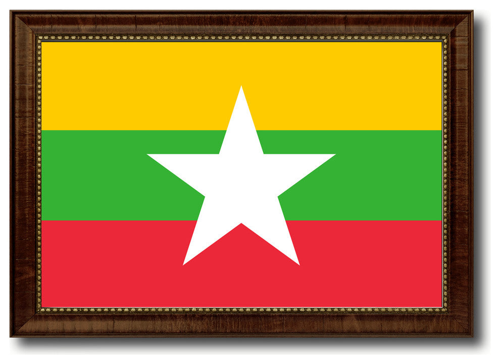 Myanmar Country Flag Canvas Print, 27"x39"