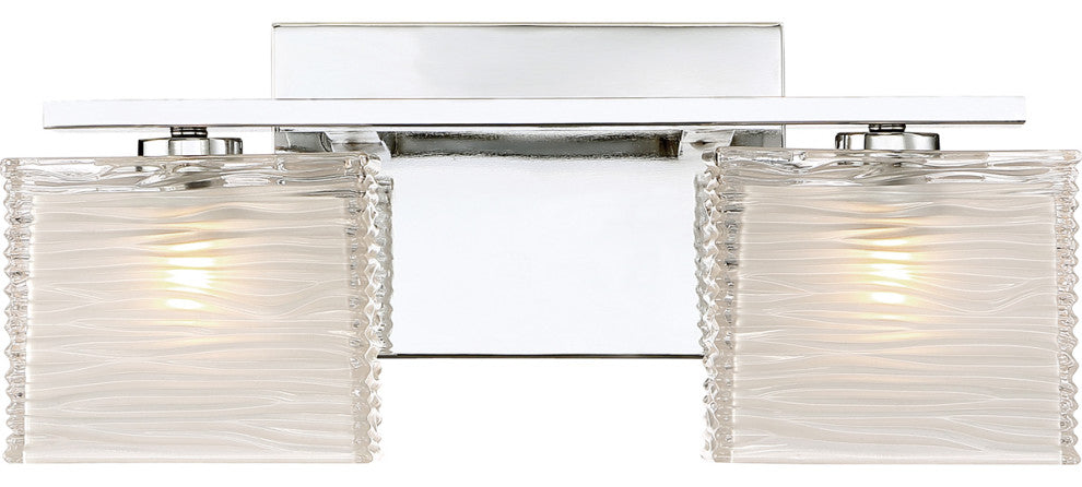 Quoizel WCP8602C Two Light Bath Fixture, Polished Chrome Finish