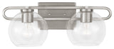 Codyn 2-Light Bath Vanity, Brushed Nickel