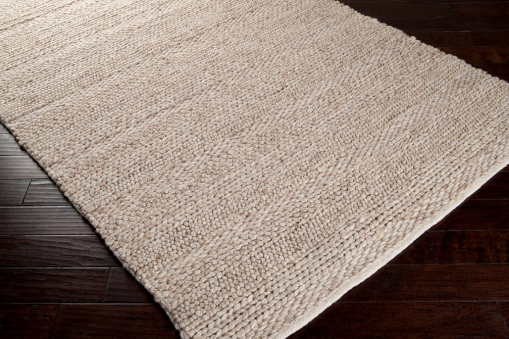 Surya Tahoe TAH-3700 Texture Area Rug, Cream, 9' x 13' Rectangle