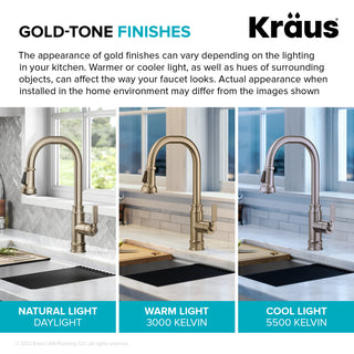 Sellette Pull-Down Kitchen Faucet, Spot Free Antique Champagne Bronze
