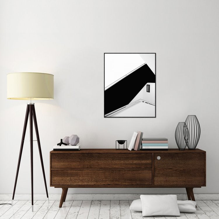 "Stairs" Framed Canvas Giclee by Olavo Azevedo, 29x36"