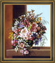 Adelheid Dietrich Flowers in a Glass Bowl Framed Premium Canvas Print, 20"x25"