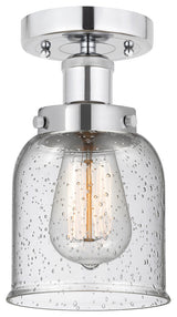 Innovations Bell 1-Light 6.5" Semi-Flush Mount Polished Chrome