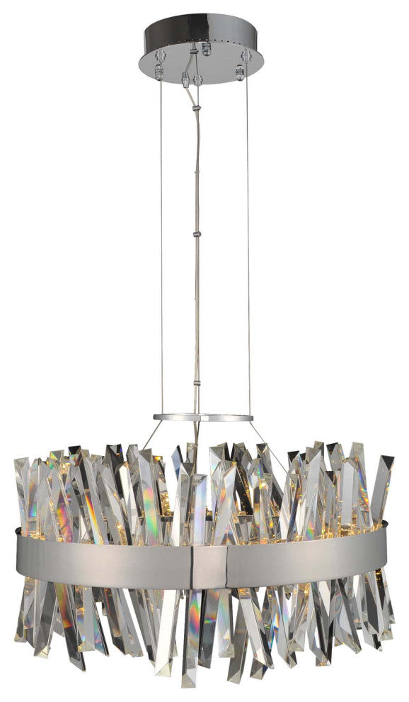Glacier 25" LED Round Pendant