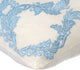 Blue Decorative Pillow Covers 14"x14" Silk, French Riviera