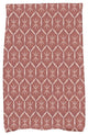Button Up, Geometric Print Hand Towel, Maroon, 18 x 30"