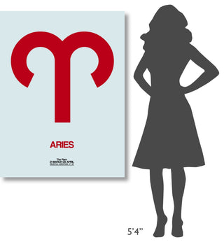 "Aries Zodiac Sign Red" Fine Art Print
