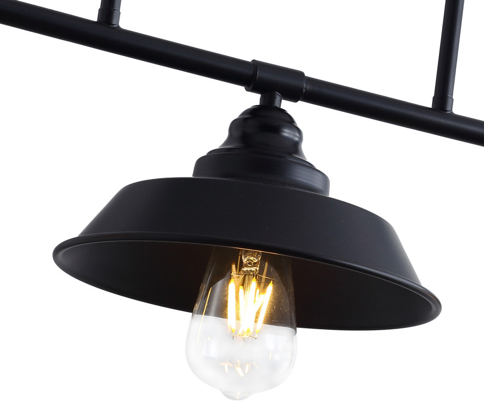 Industrial Black 3-Light Bell Shape Ceiling Pendant Lighting