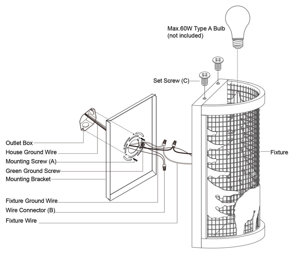 Vaxcel Lighting W0408 Kodiak 12" Tall Wall Sconce - Black / Burnished Teak