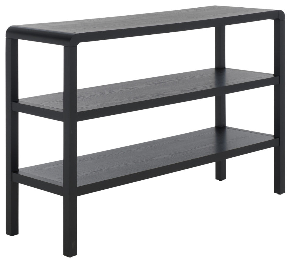 Safavieh Omara 2 Shelf Console Table, Black