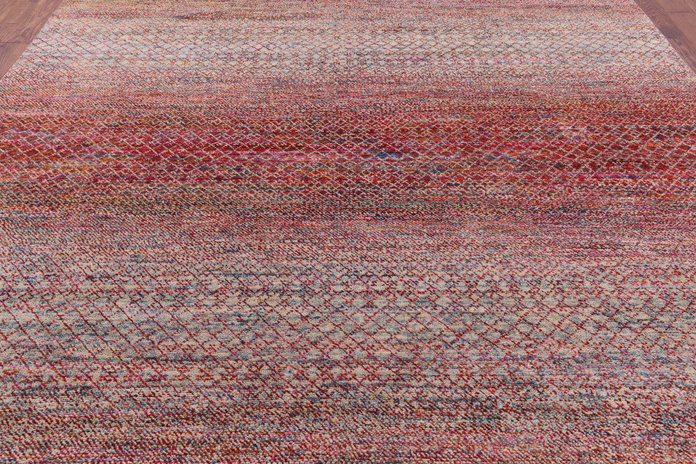 Savannah Grass Wool & Silk Handmade Rug 9' 3" X 11' 10" - Q15964